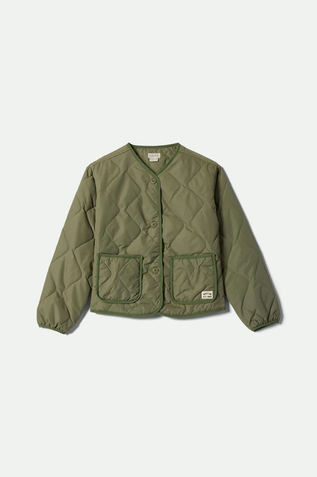 Delilah Quilted Jacket - Olive Surplus
