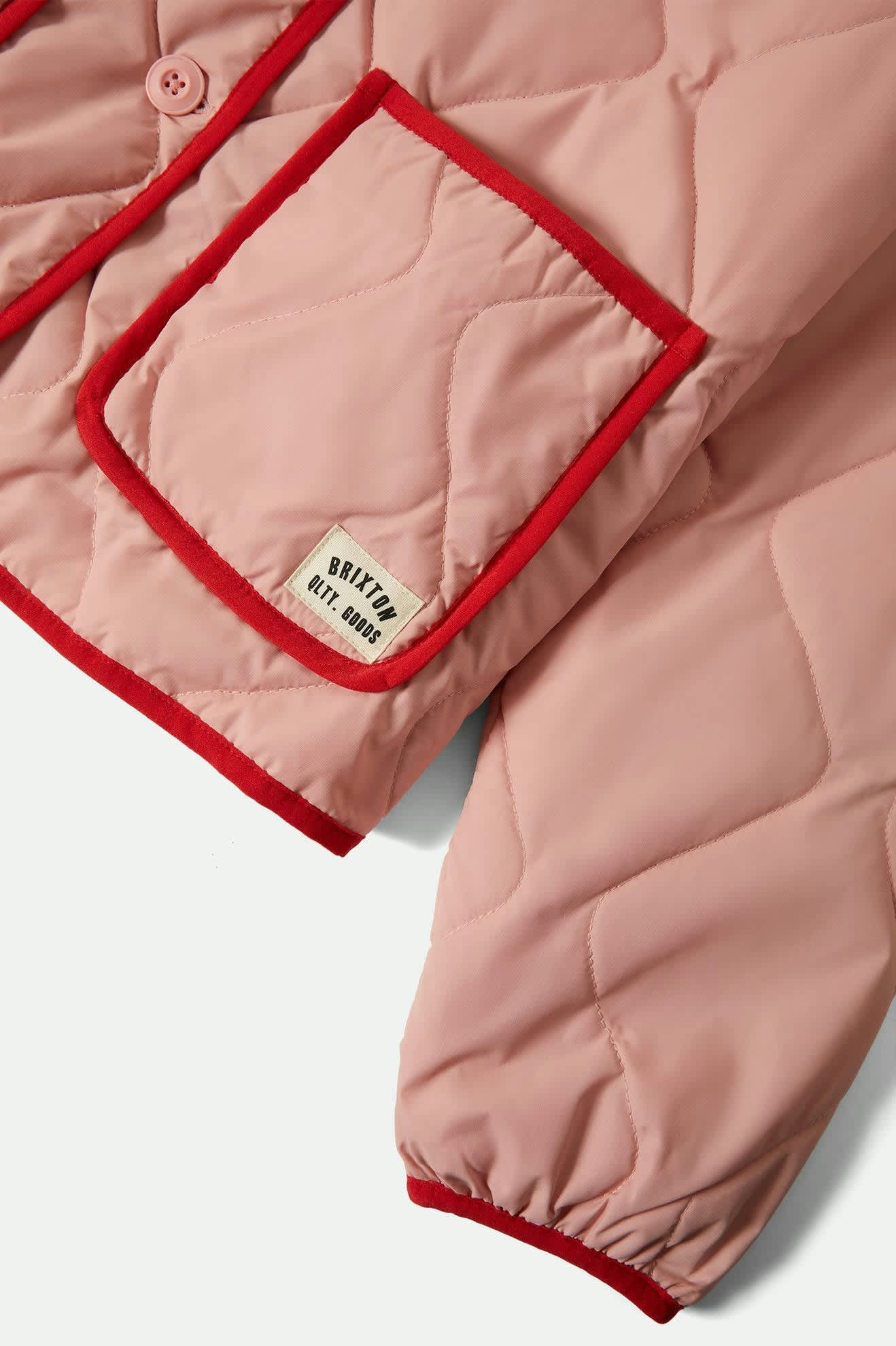 Delilah Quilted Jacket - Mellow Rose