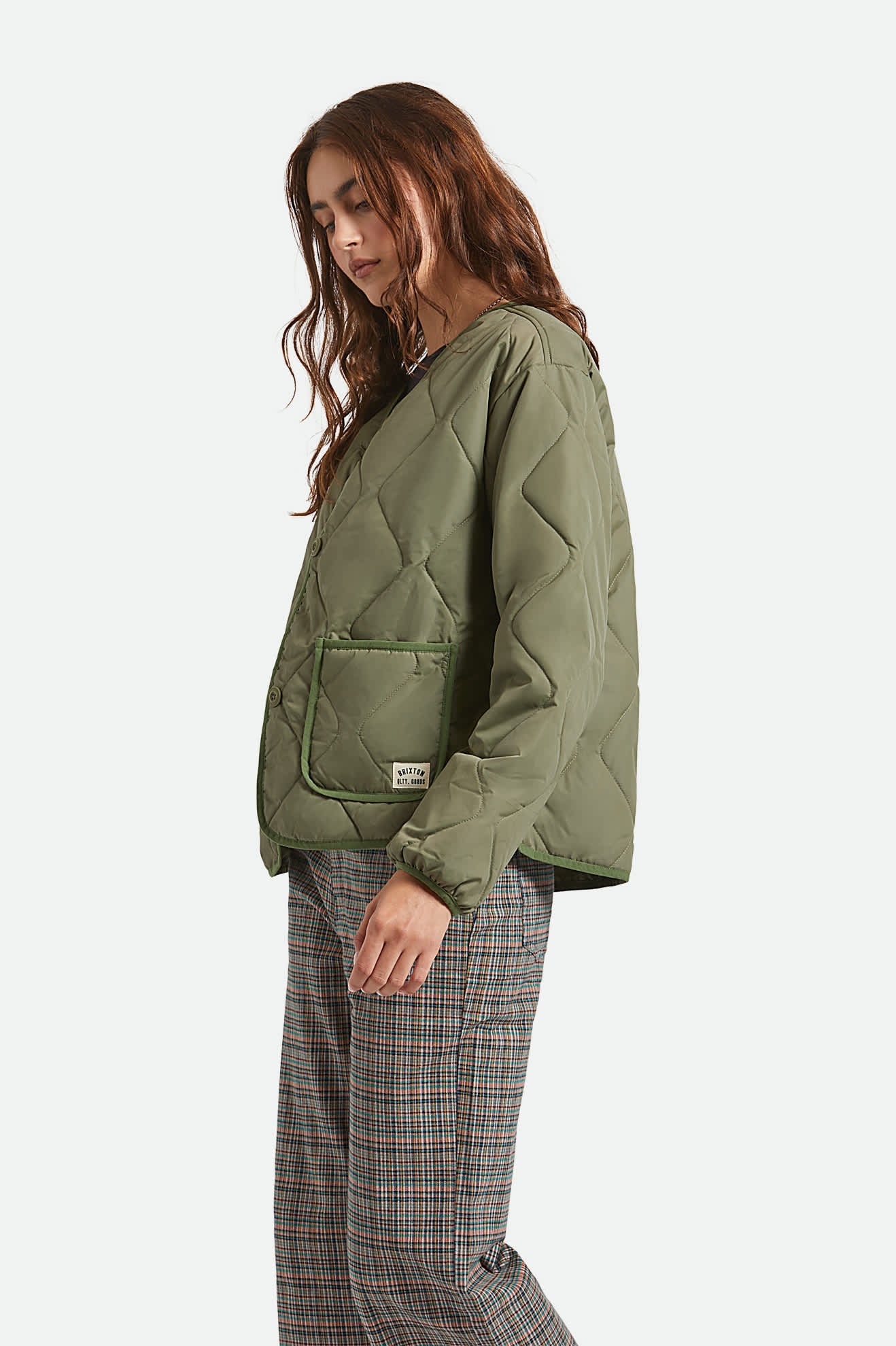 Delilah Quilted Jacket - Olive Surplus
