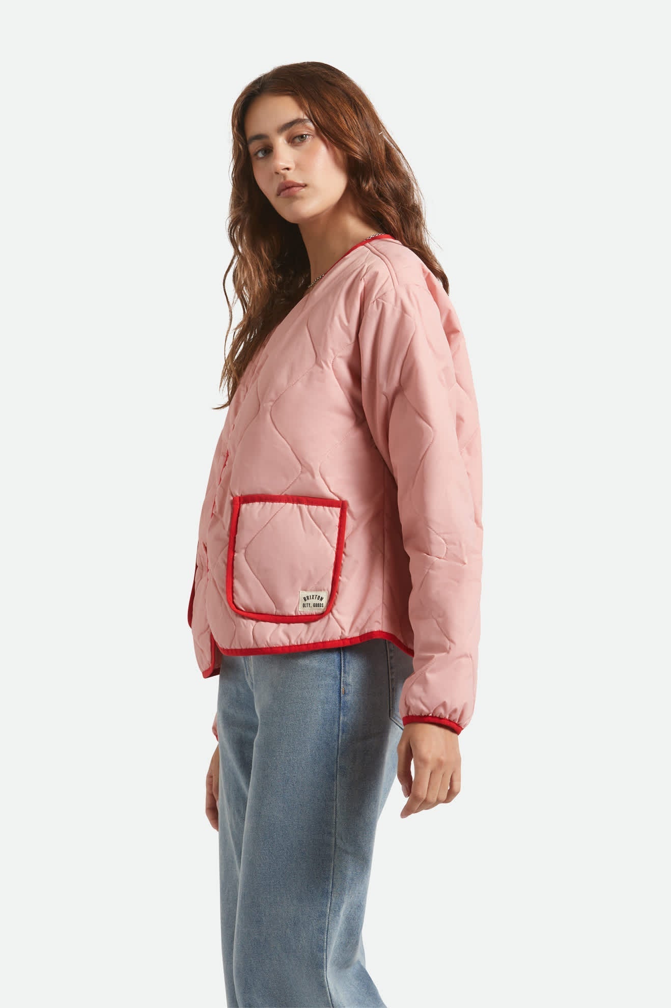 Delilah Quilted Jacket - Mellow Rose