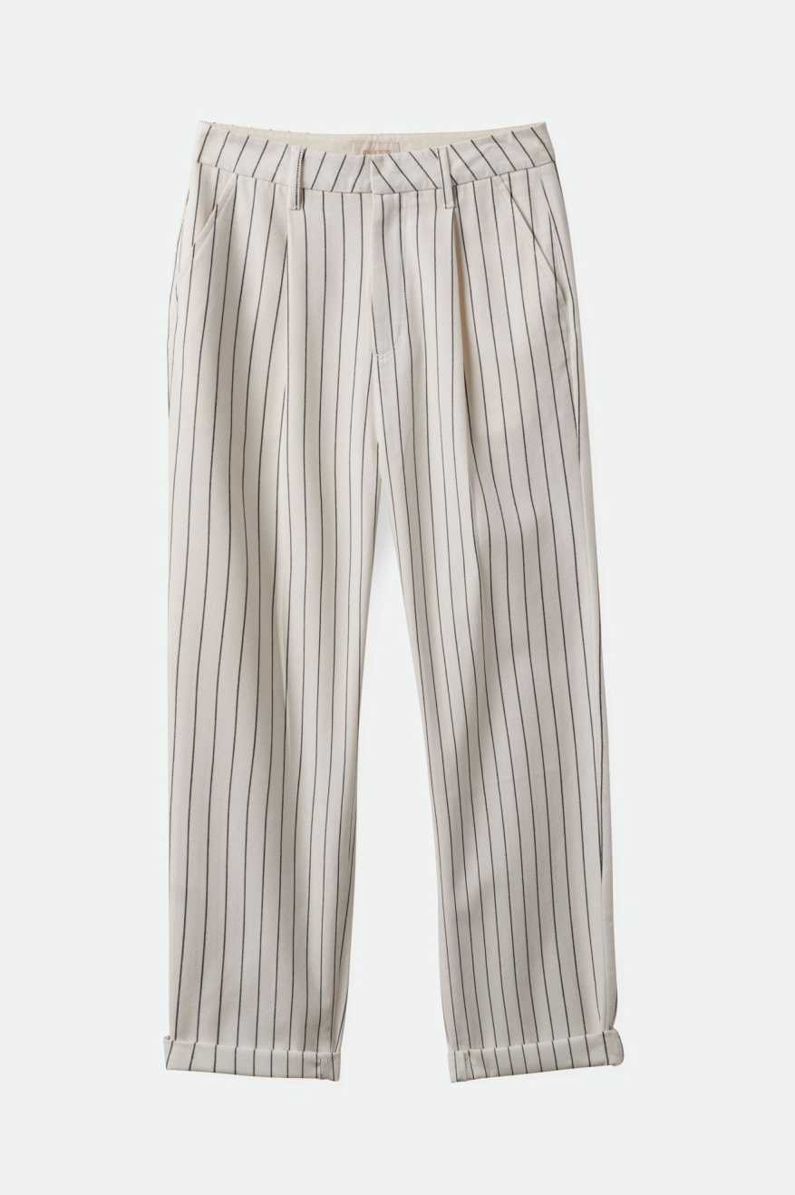 Victory Trouser Pant - Off White/Black