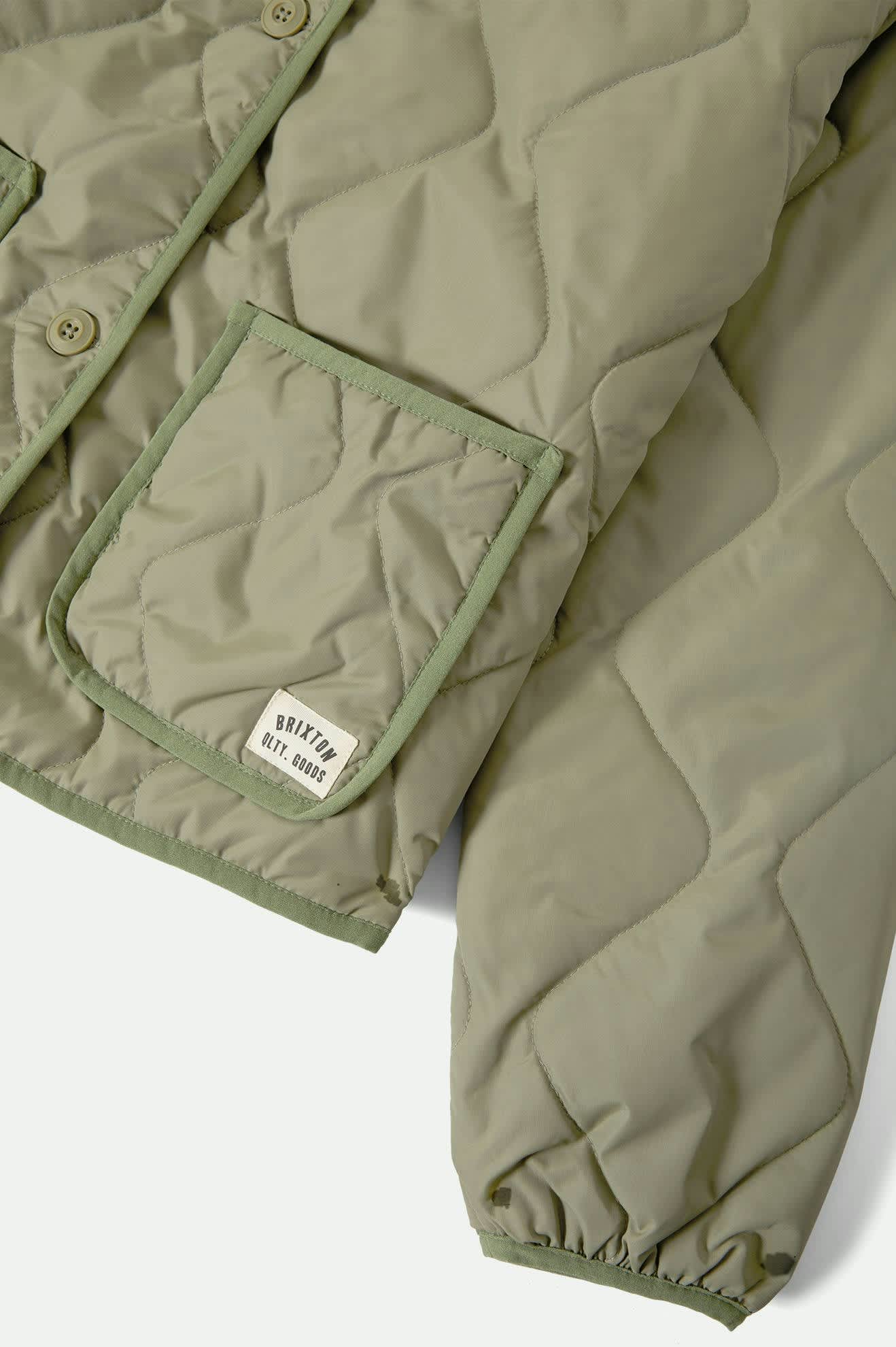 Delilah Quilted Jacket - Olive Surplus