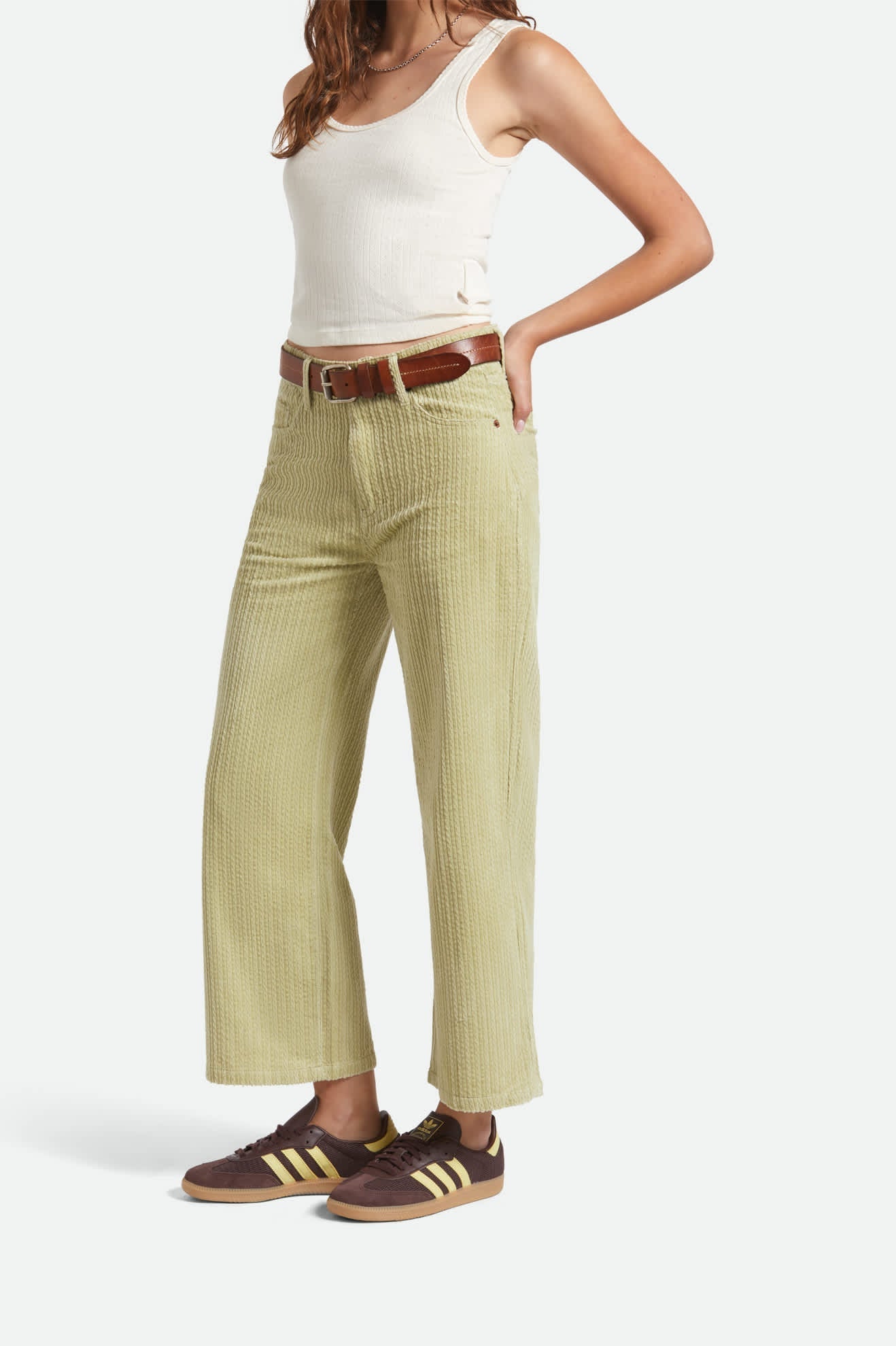 Margo Cropped 5-Pocket Pant - Elm