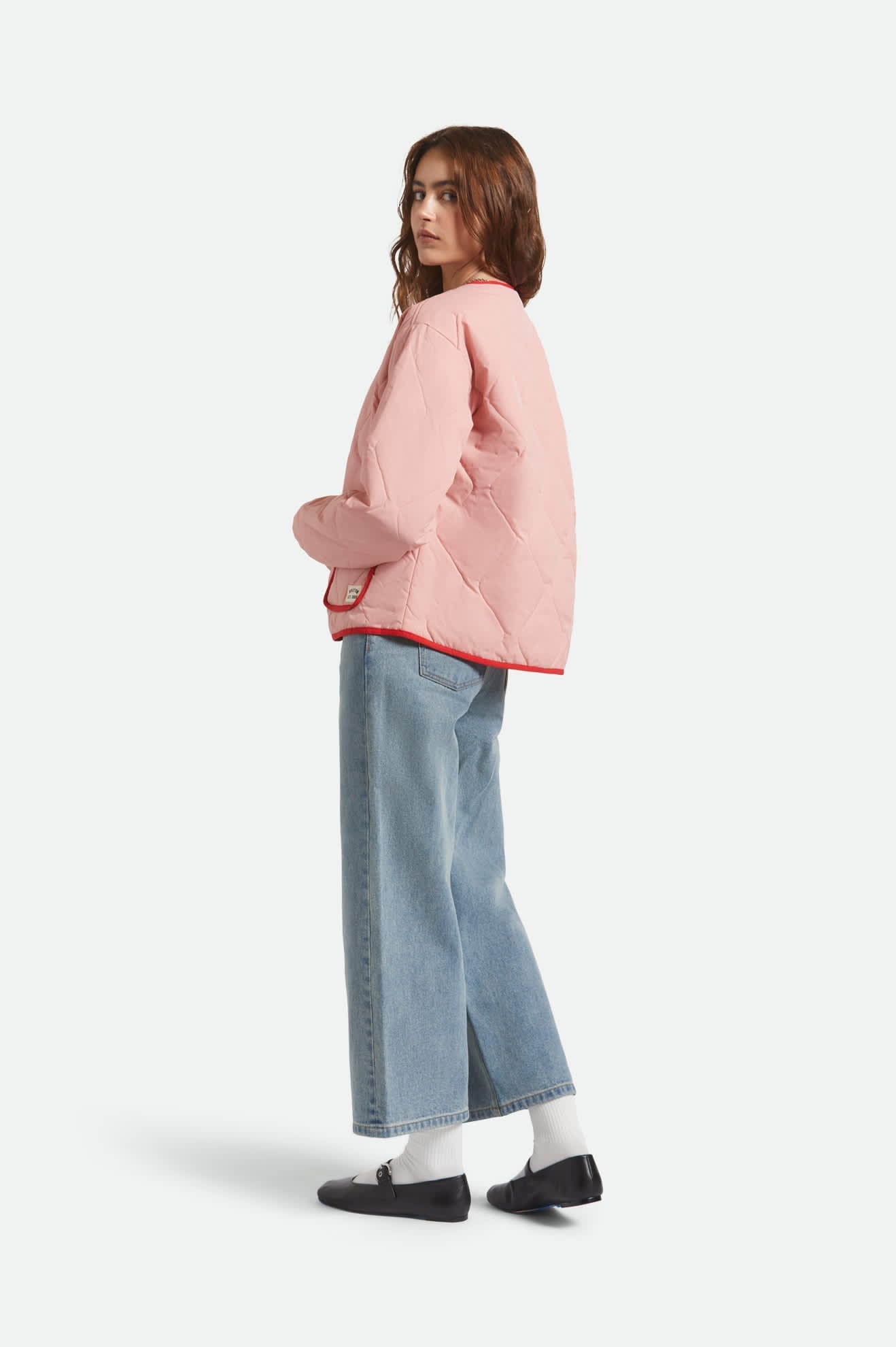 Delilah Quilted Jacket - Mellow Rose