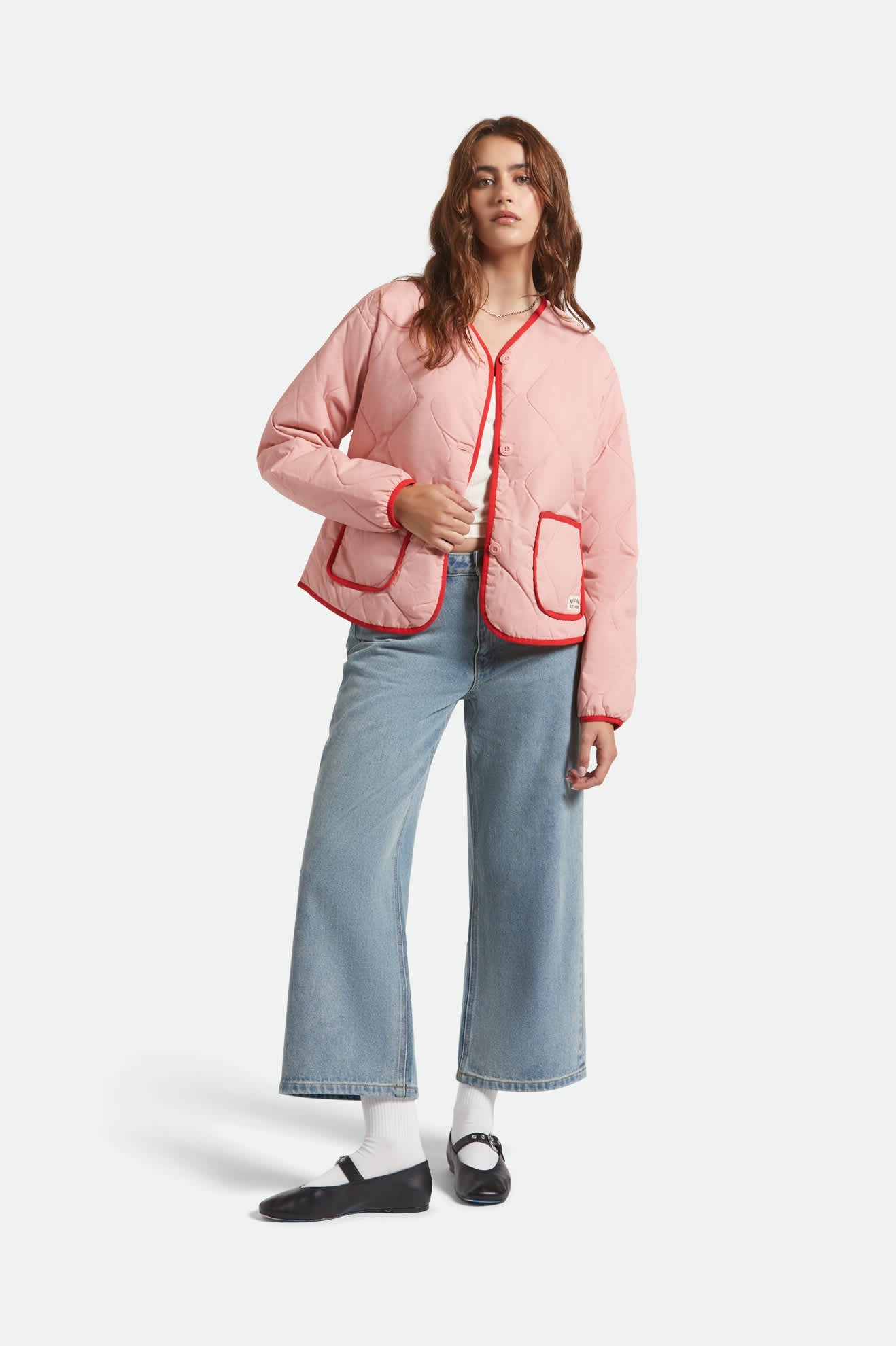 Delilah Quilted Jacket - Mellow Rose