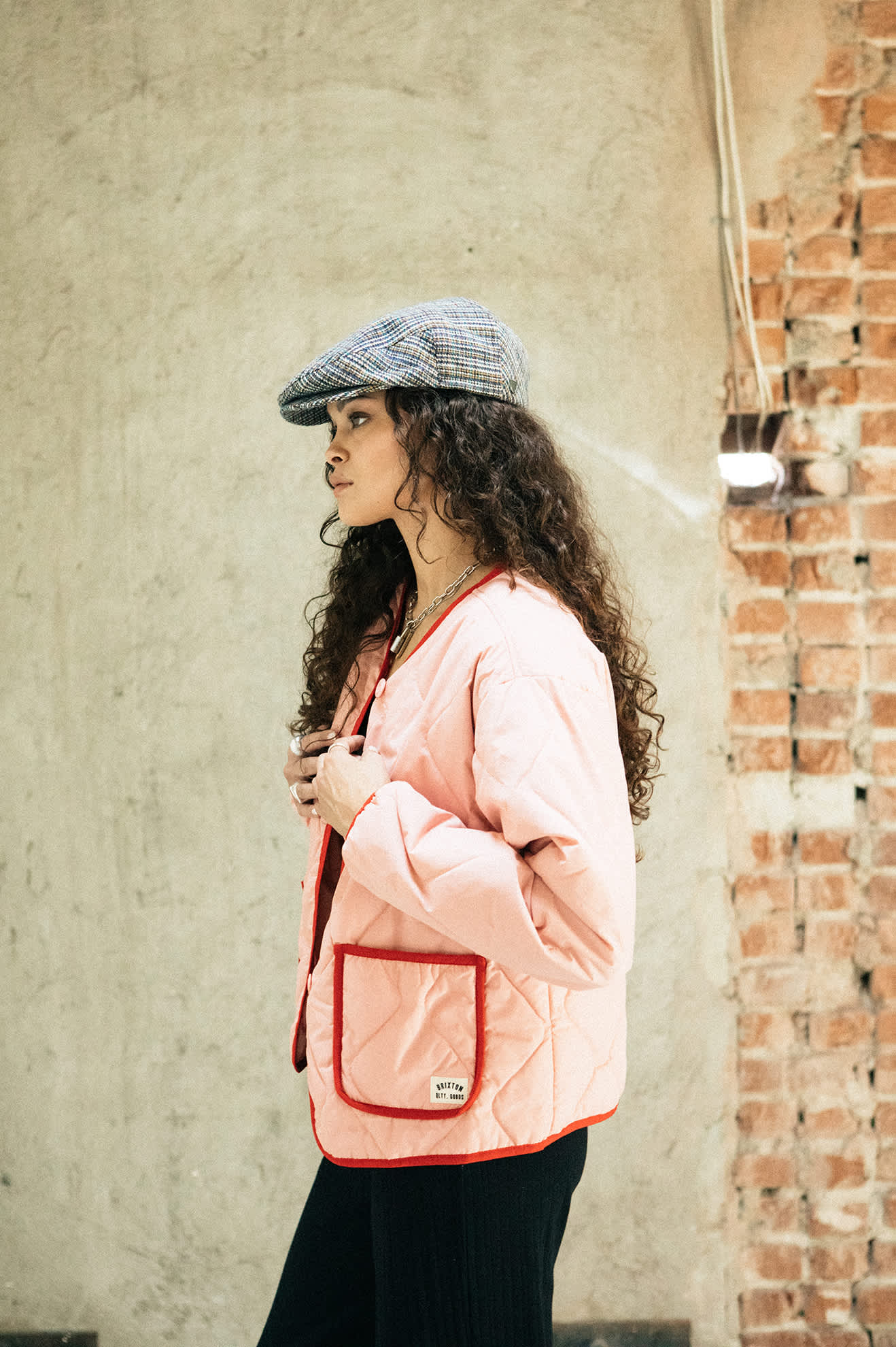 Delilah Quilted Jacket - Mellow Rose